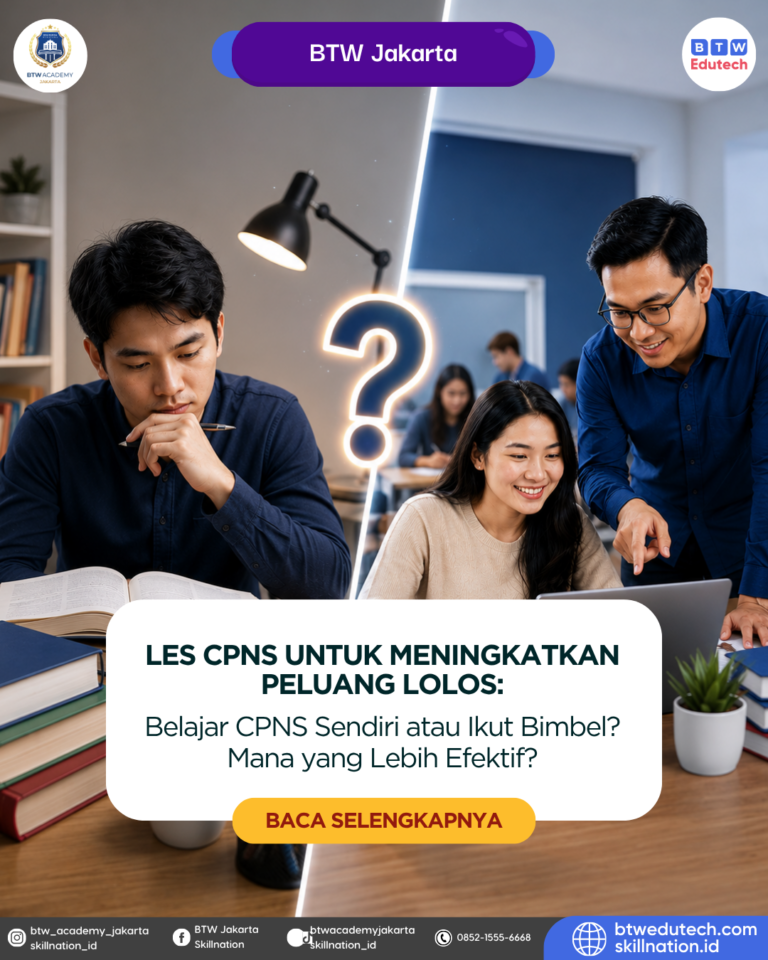 Belajar CPNS Sendiri atau Ikut Bimbel? Mana yang Lebih Efektif?