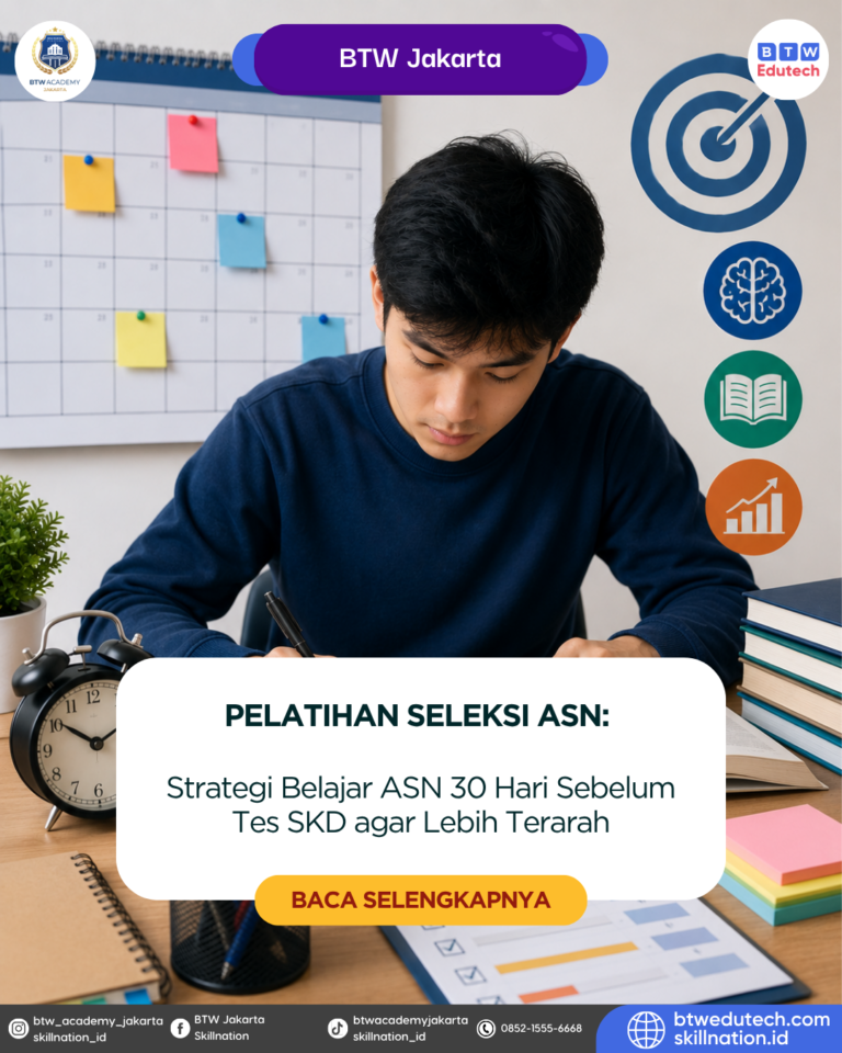 Strategi Belajar ASN 30 Hari Sebelum Tes SKD agar Lebih Terarah