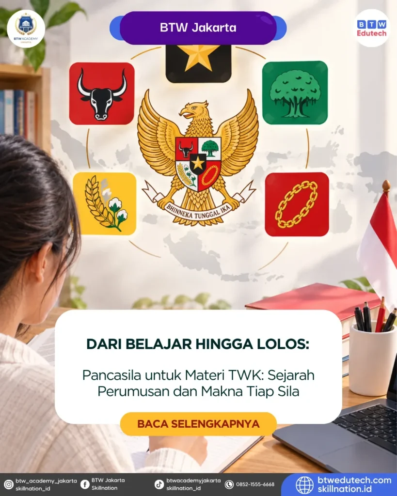 Pancasila untuk Materi TWK: Sejarah Perumusan dan Makna Tiap Sila